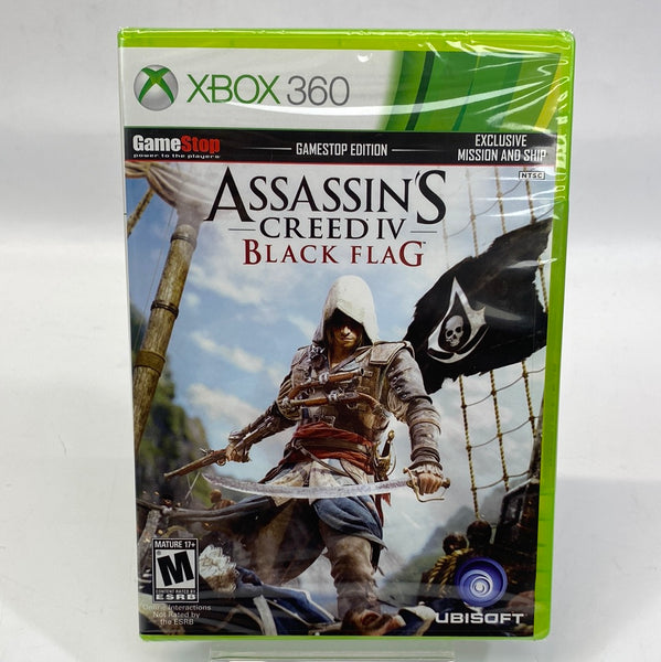 New Sealed Assassins Creed IV Black Flag (Microsoft Xbox 360, 2013)