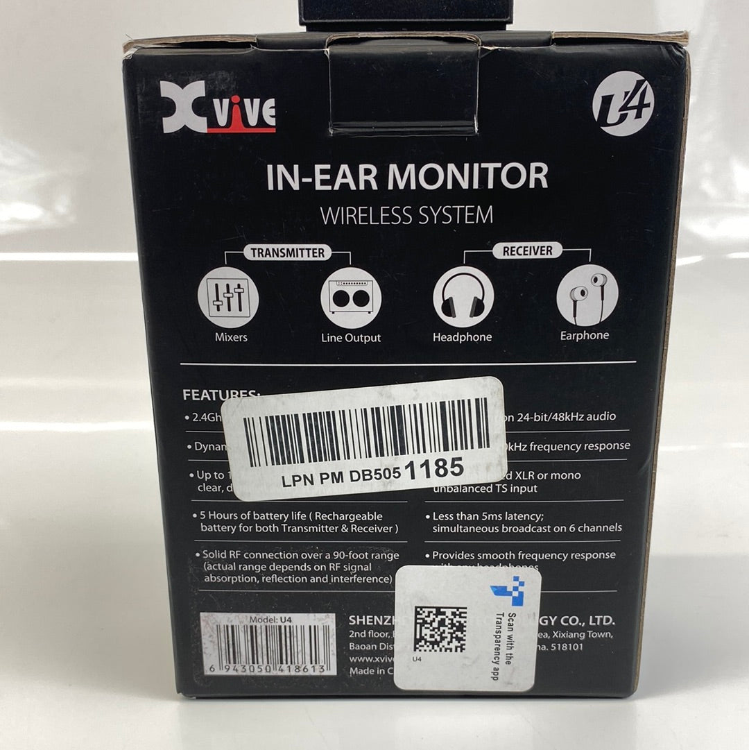 New Sealed Xvive U4 In-Ear Monitor Wireless System