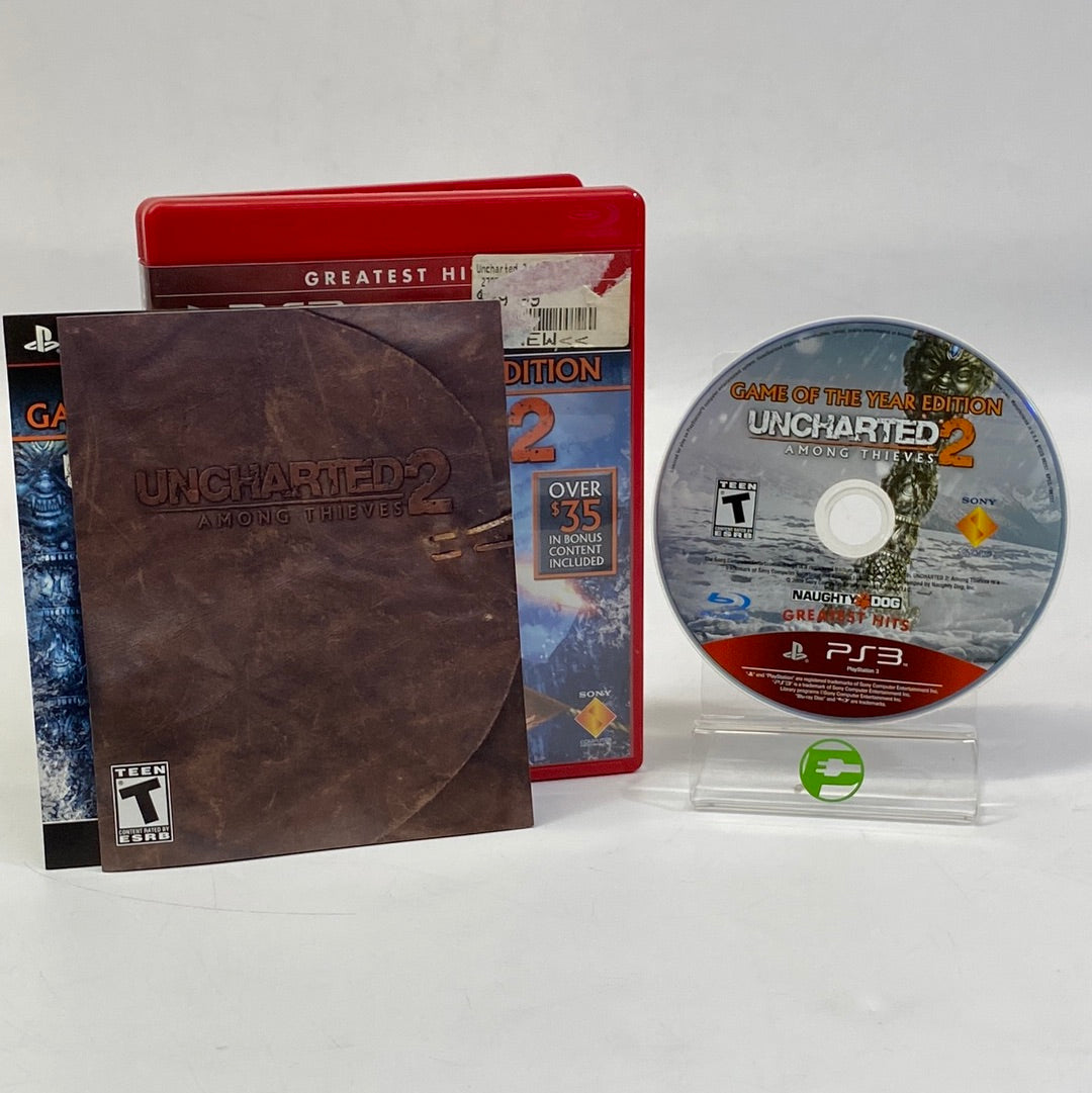 Uncharted 1 2 3 Collection (Sony PlayStation 3, 2007, 2009, 2011) w/ Case & Manual