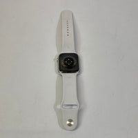 Apple Watch Series 8 45mm Silver Aluminum White Sport Band MP6P3LL/A A2771 GPS