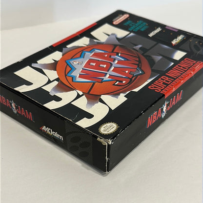 NBA Jam (Super Nintendo SNES, 1994) w/ Box & Manual