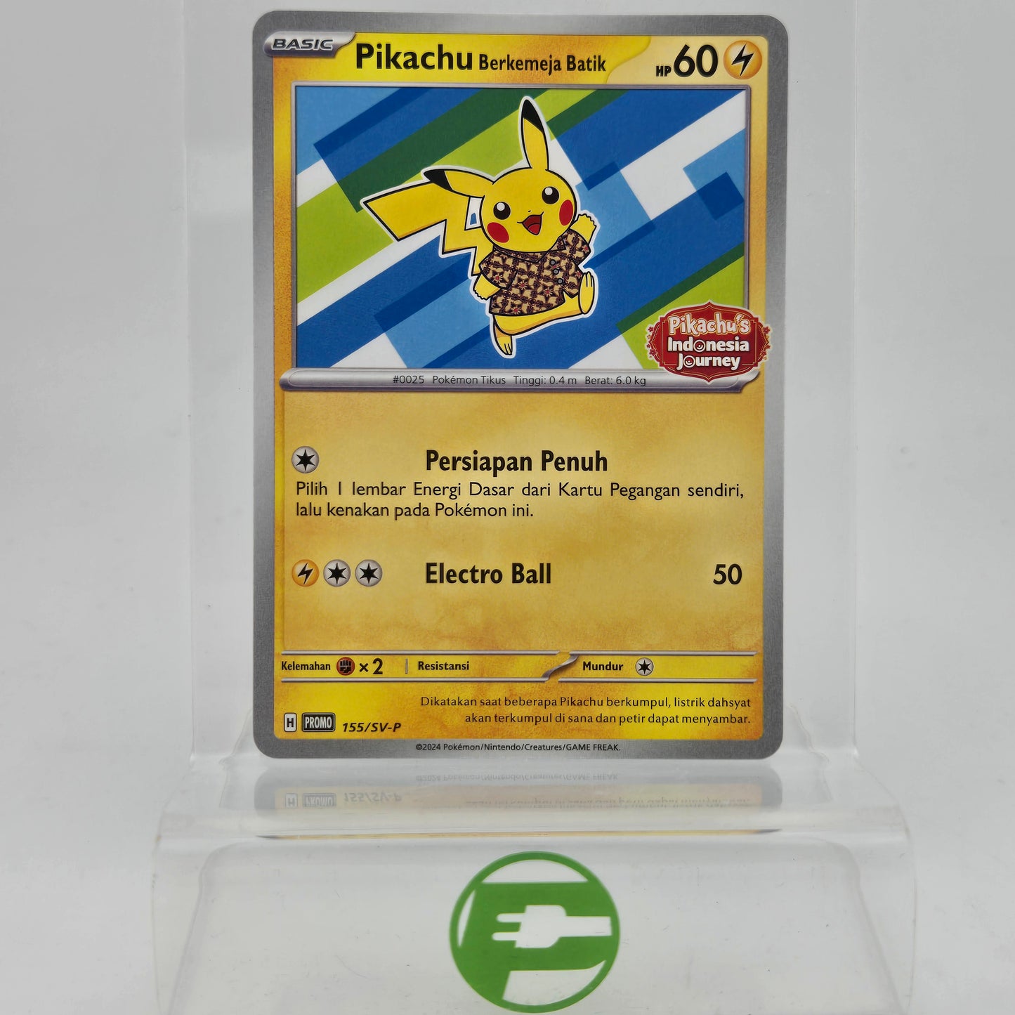 Pokémon TCG Pikachu Berkemeja Batik 155/SV-P Indonesian
