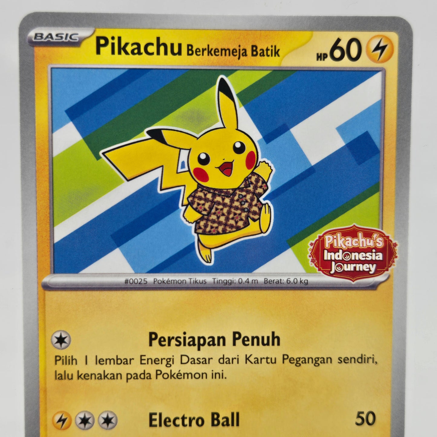Pokémon TCG Pikachu Berkemeja Batik 155/SV-P Indonesian