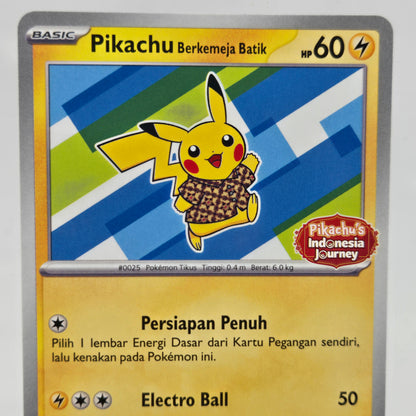 Pokémon TCG Pikachu Berkemeja Batik 155/SV-P Indonesian