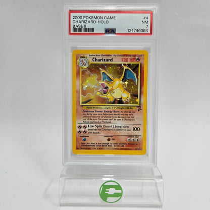 Pokémon TCG Charizard #4 Base Set 2 Trading Card 4/130 Near Mint PSA 7