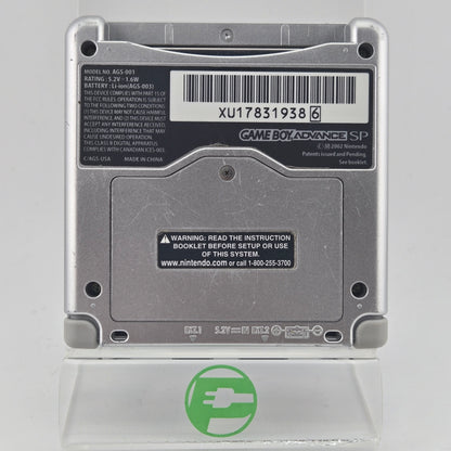 Nintendo Game Boy Advance SP Handheld Game Console Only AGS-001 Silver