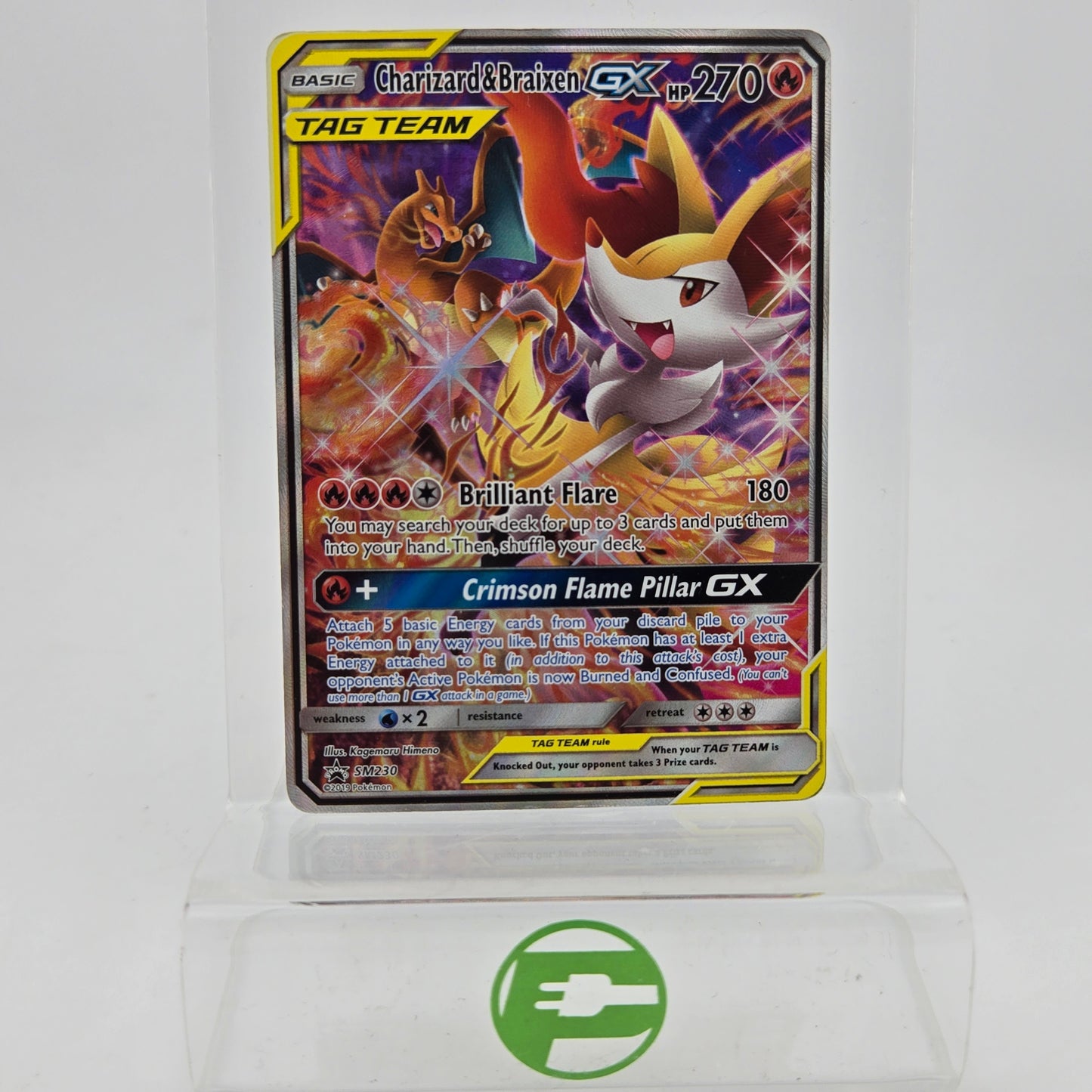Pokémon TCG Charizard & Braixen GX #SM230 Pokemon Promo 20/65 SM230 English