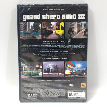 New Sealed! Grand Theft Auto III (Sony PlayStation 2, 2001)
