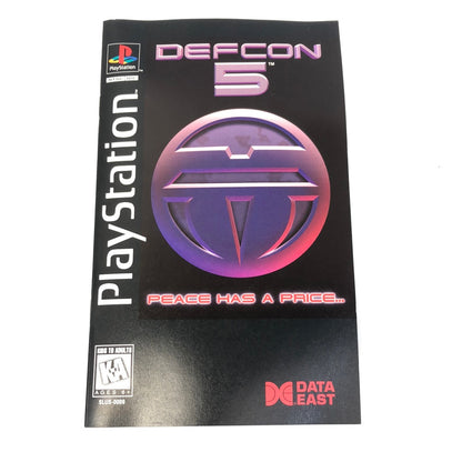 Defcon 5 (PlayStation, 1995) Long Box Version!
