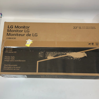 New In Box! LG 22" Widescreen IPS FHD Monitor 22BK430H