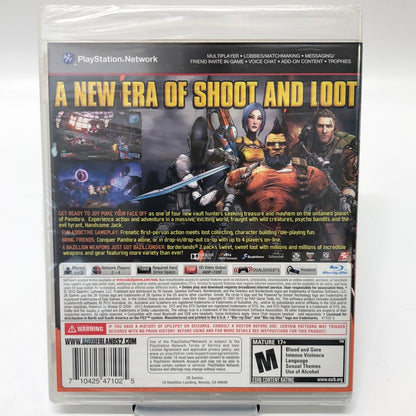 Brand New! Borderlands 2 (Playstation 3, 2012) Sealed In Box