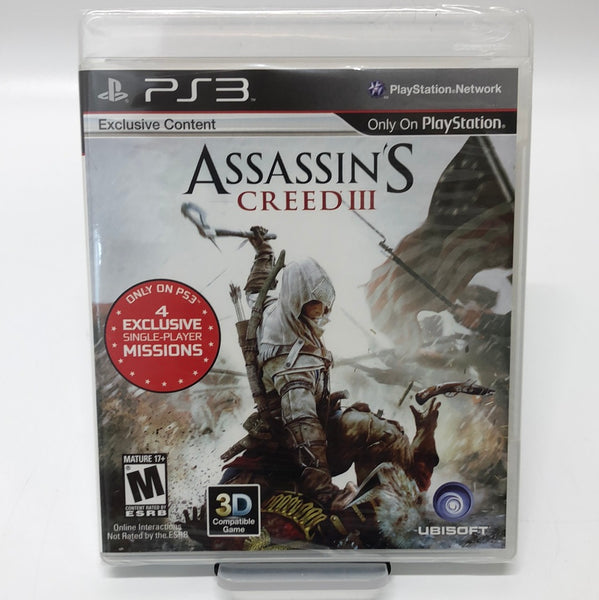 Brand New! Assassin's Creed III (Playstation 3, 2012) Sealed In Box